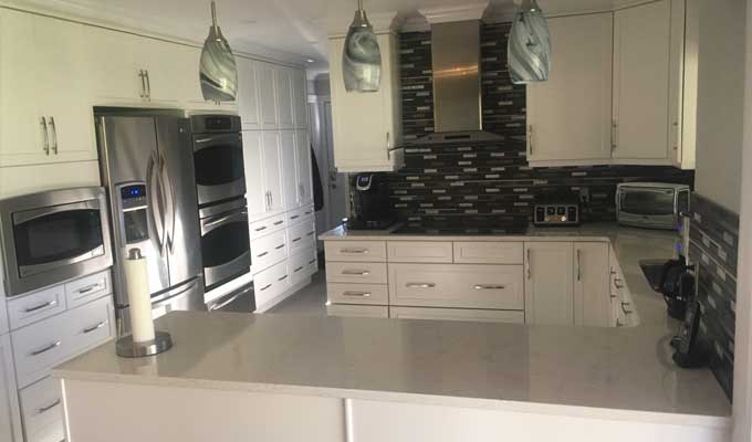 Guesthouse kitchen and meal preparation area
